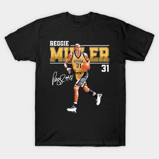 Reggie Miller Choke Sign Basketball Legend Signature Vintage Retro 80s 90s Bootleg Rap Style T-Shirt